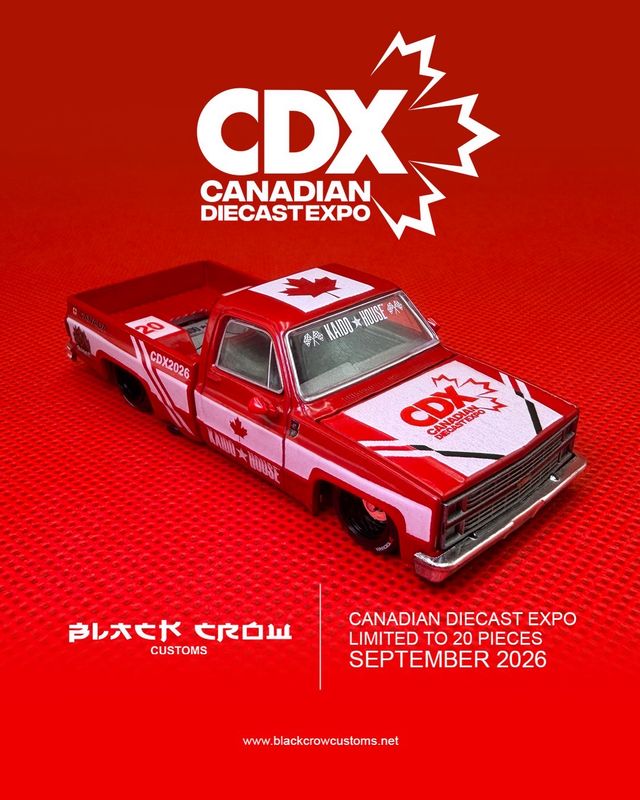 [PREORDER] Black Crow Customs KAIDOHOUSE Chevy Silverado Custom | 2026 Canadian Diecast Expo