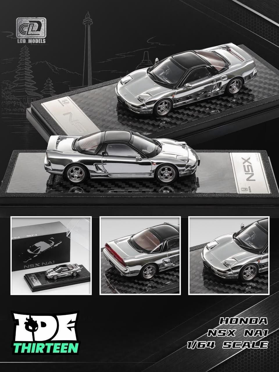 [PREORDER] LCD Model Honda NSX A1 Silver Chrome | 2026 Indonesia Diecast Expo (IDE)