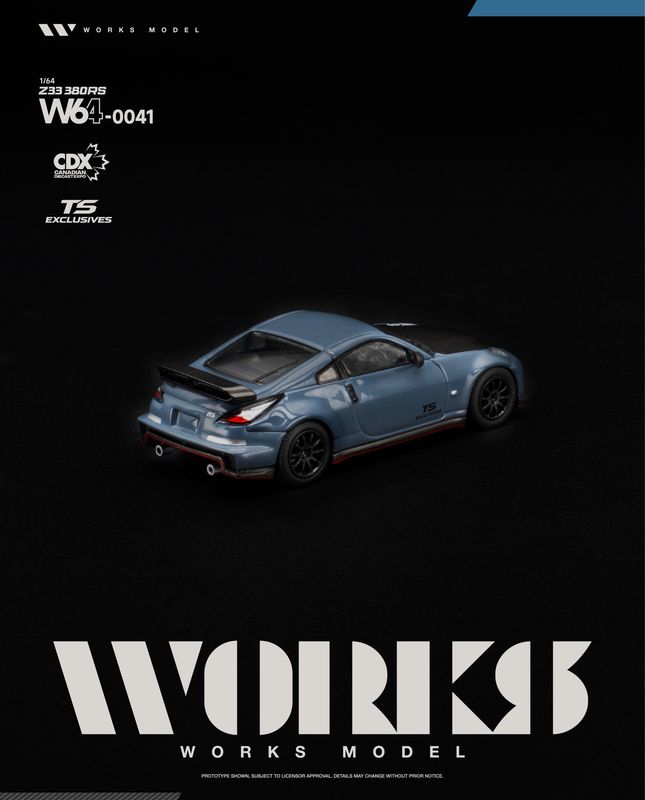 [PREORDER] Works Model Z33 380RS Slate Blue (W64-0041) | 2026 Canadian Diecast Expo