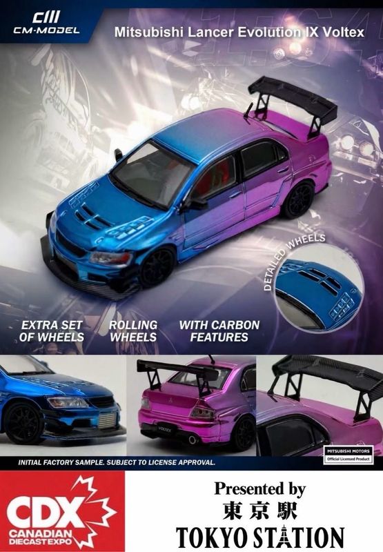 [PREORDER] CM Model Mitsubishi Lancer Evolution IX Voltex | 2026 Canadian Diecast Expo