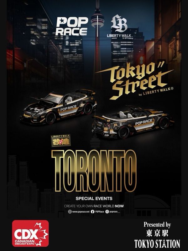 [PREORDER] POP RACE x LIBERTY WALK LB-WORKS R35 GT-R Final Edition Convertible (PR64-577) | 2026 Canadian Diecast Expo