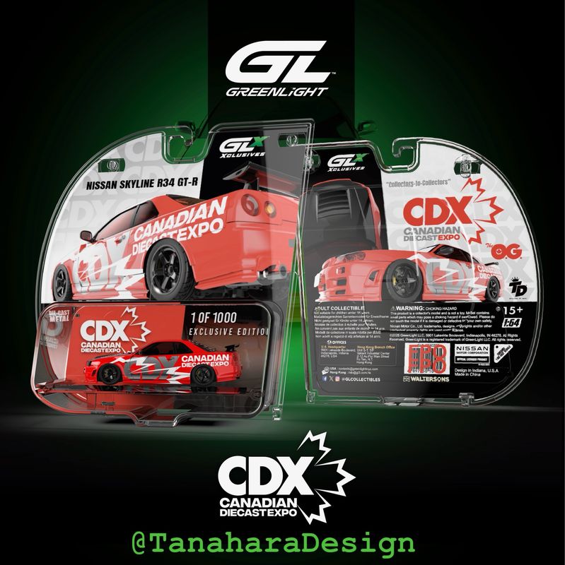 [PREORDER] Greenlight Xclusives Nissan Skyline R34 GT-R | 2026 Canadian Diecast Expo
