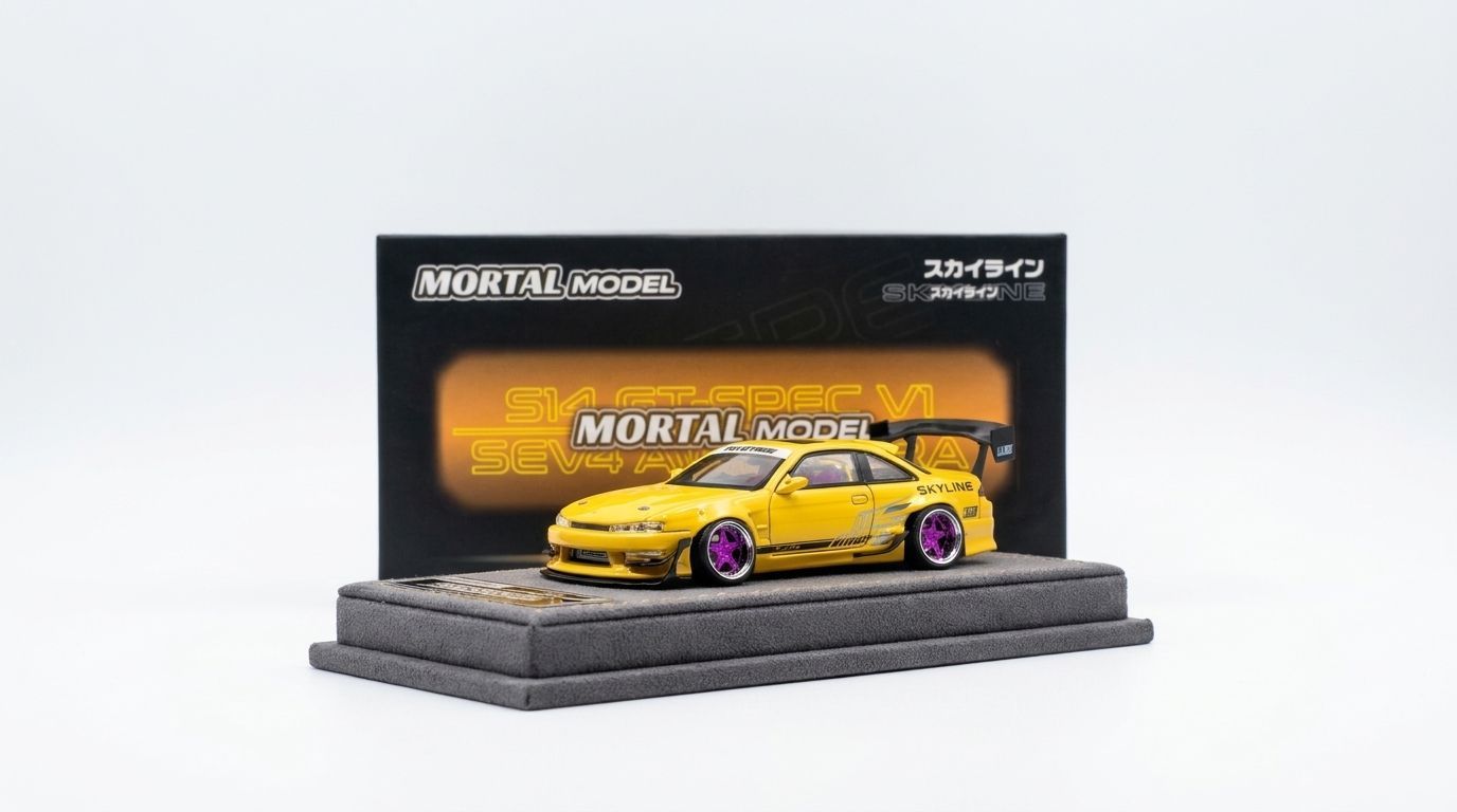 Mortal Model S14 GT-Spec V1 Seiji Ookawara Yellow | 2026 Hobby Expo China (HEC)