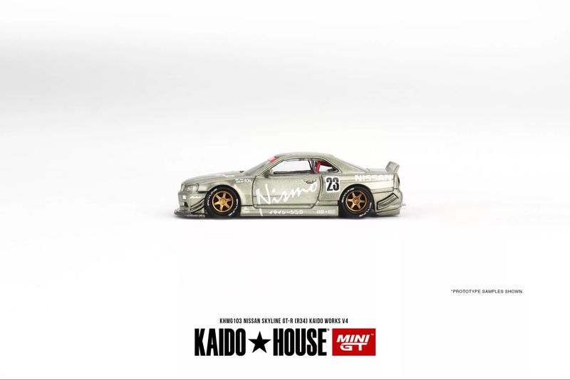 [UNSEALED] KAIDOHOUSE Nissan Skyline GT-R (R34) Kaido Works V4 Green (KHMG103)