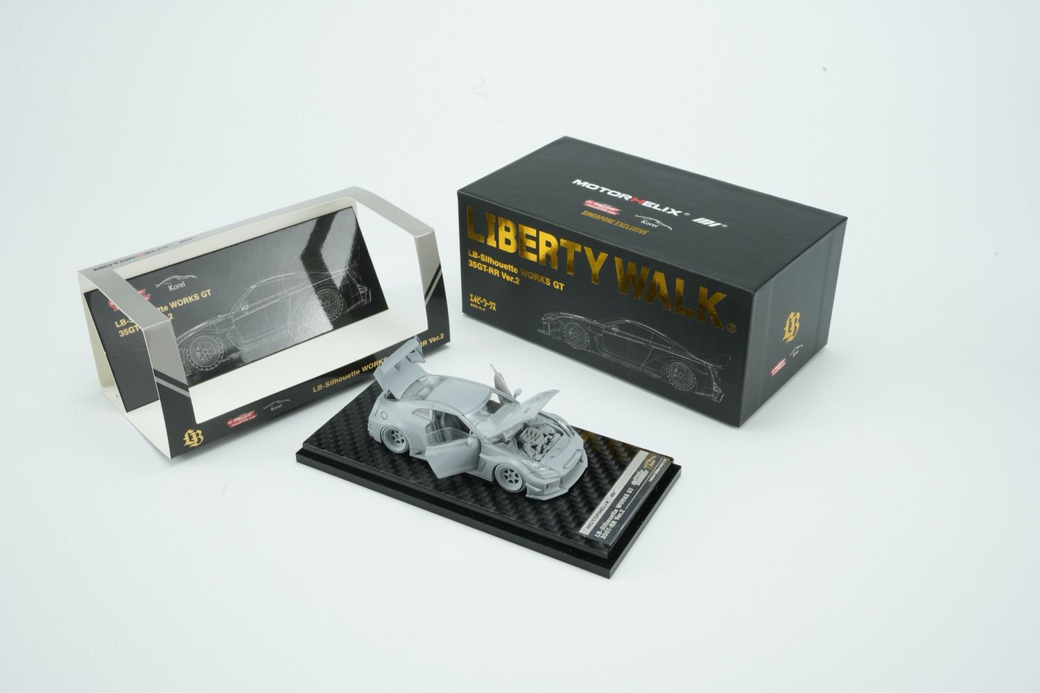 [PREORDER] Motorhelix x Liberty Walk x SDCC LB-Silhouette WORKS GT 35GT-RR Ver.2 Raw Resin Model | 2026 Singapore Diecast Collectors Convention