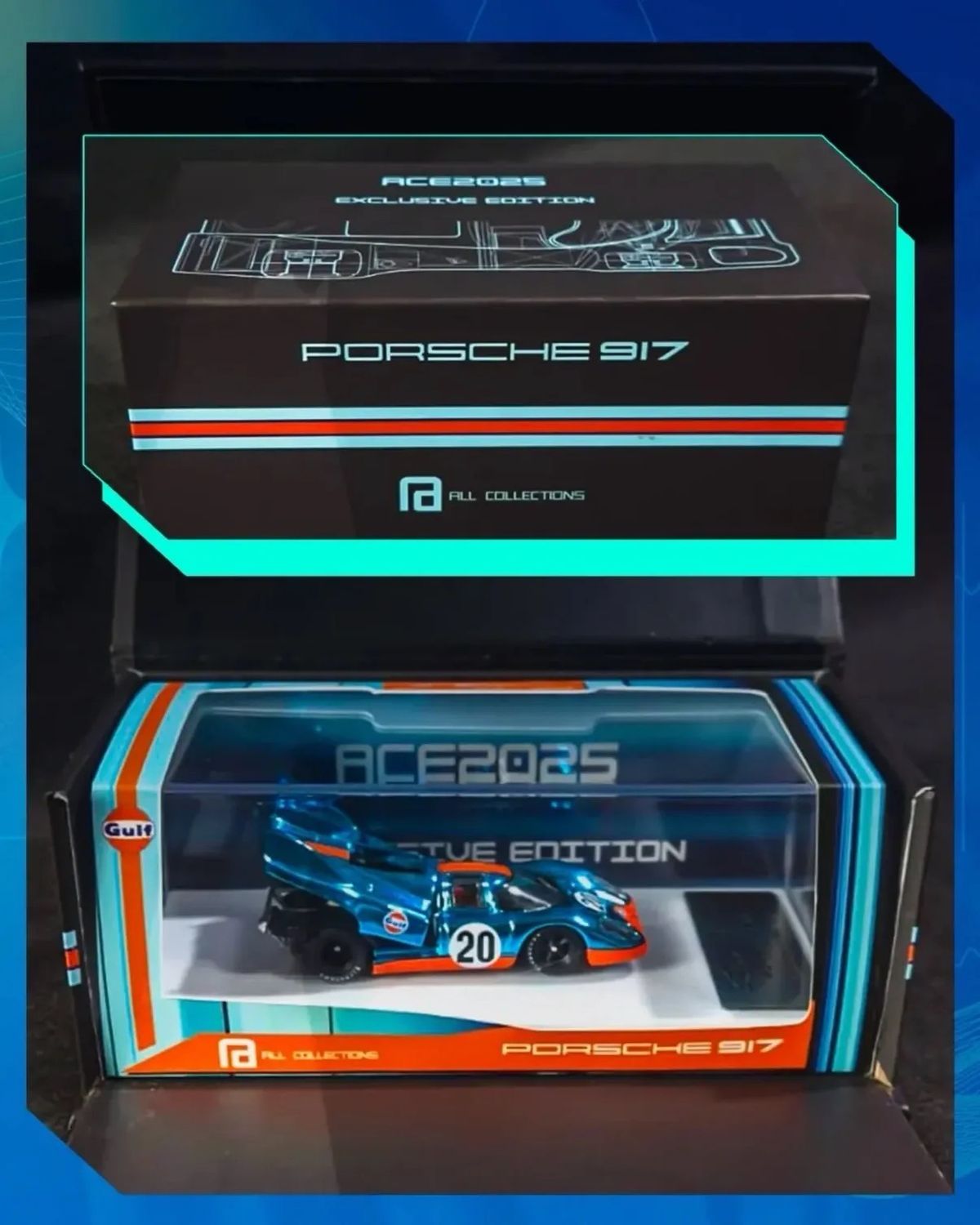 All Collections 1/64 Porsche 917 Chrome Blue | 2025 ACE Exclusive All Collections 1/64 Porsche 917 Chrome Blue | 2025 ACE Exclusive