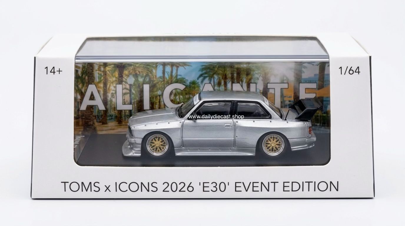 [PREORDER] Street Weapon TOM’S x ICONS 2026 ‘E30’ Raw Event Edition | 2026 Icons Alicante
