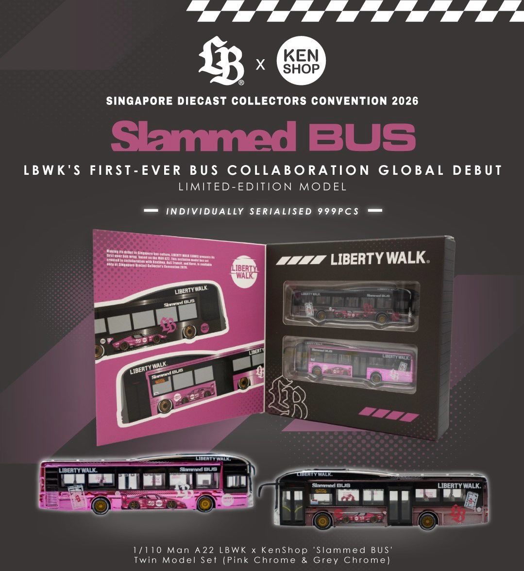 Ken Shop x Liberty Walk Slammed Bus | 2026 Singapore Diecast Collectors Convention