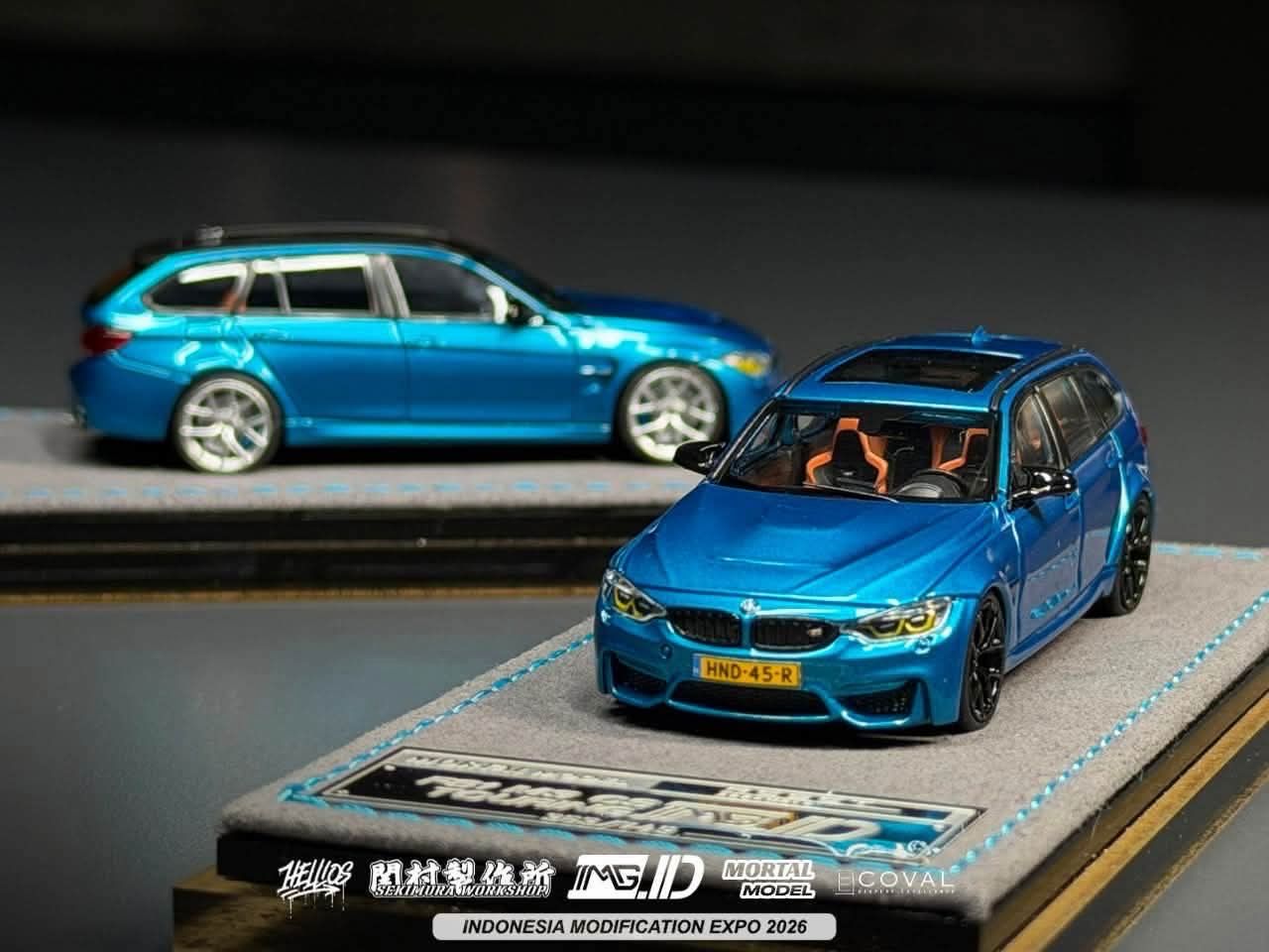[PREORDER] Mortal Model x Matthew Garage x Sekimura x Hellios x Coval BMW M3 CS F81 Wagon Atlantic Blue Metallic | Chance of Chase | 2026 Indonesia Modification Expo