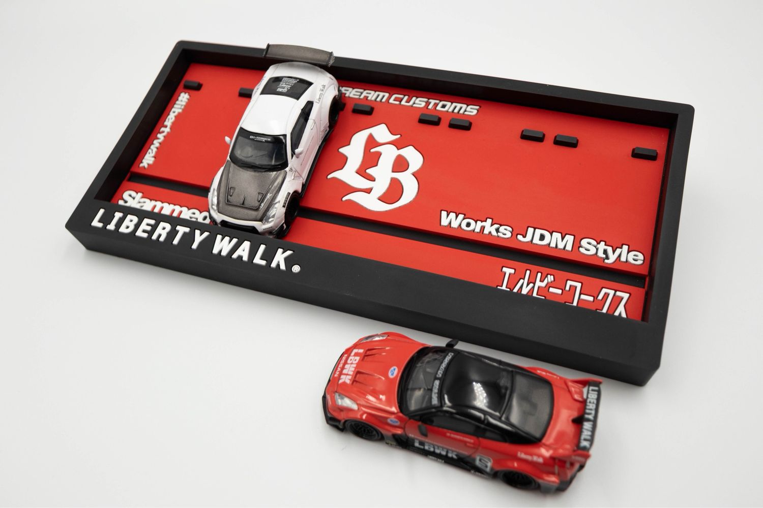 [PREORDER] Dream Customs x Liberty Walk Diecast Dock Showcase Aka Red