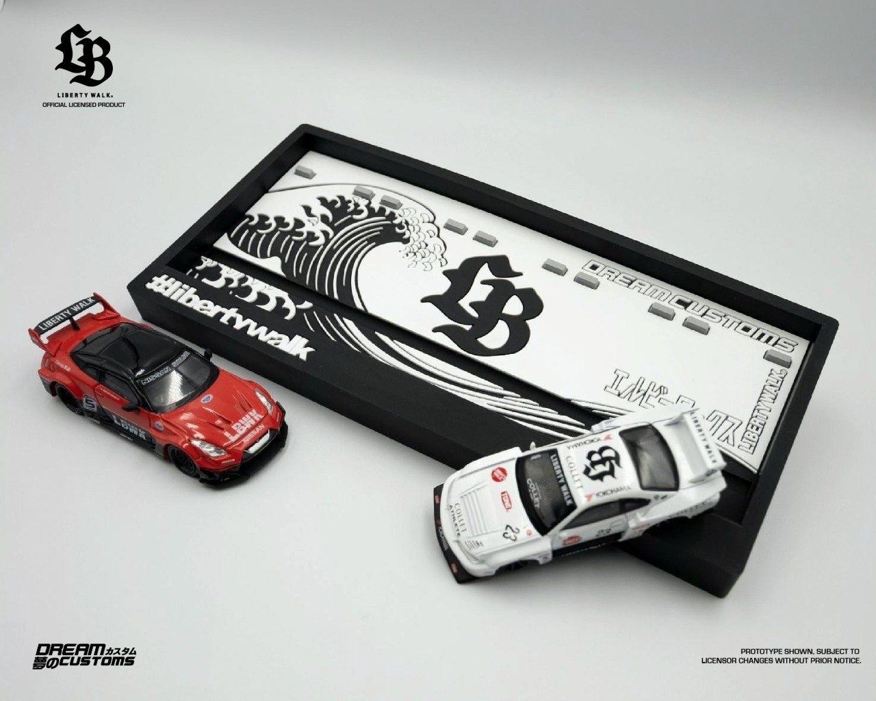 [PREORDER] Dream Customs x Liberty Walk Diecast Dock Showcase Hokusai White