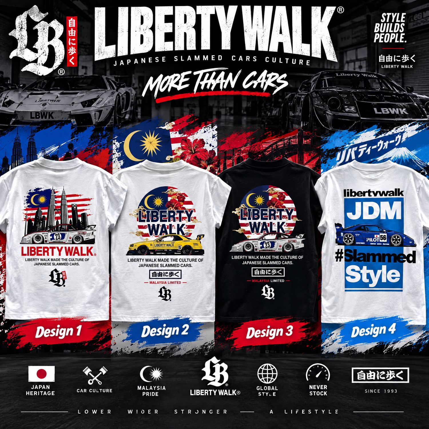 [PREORDER] Liberty Walk Event &amp; Store Exclusive T-Shirt Designs
