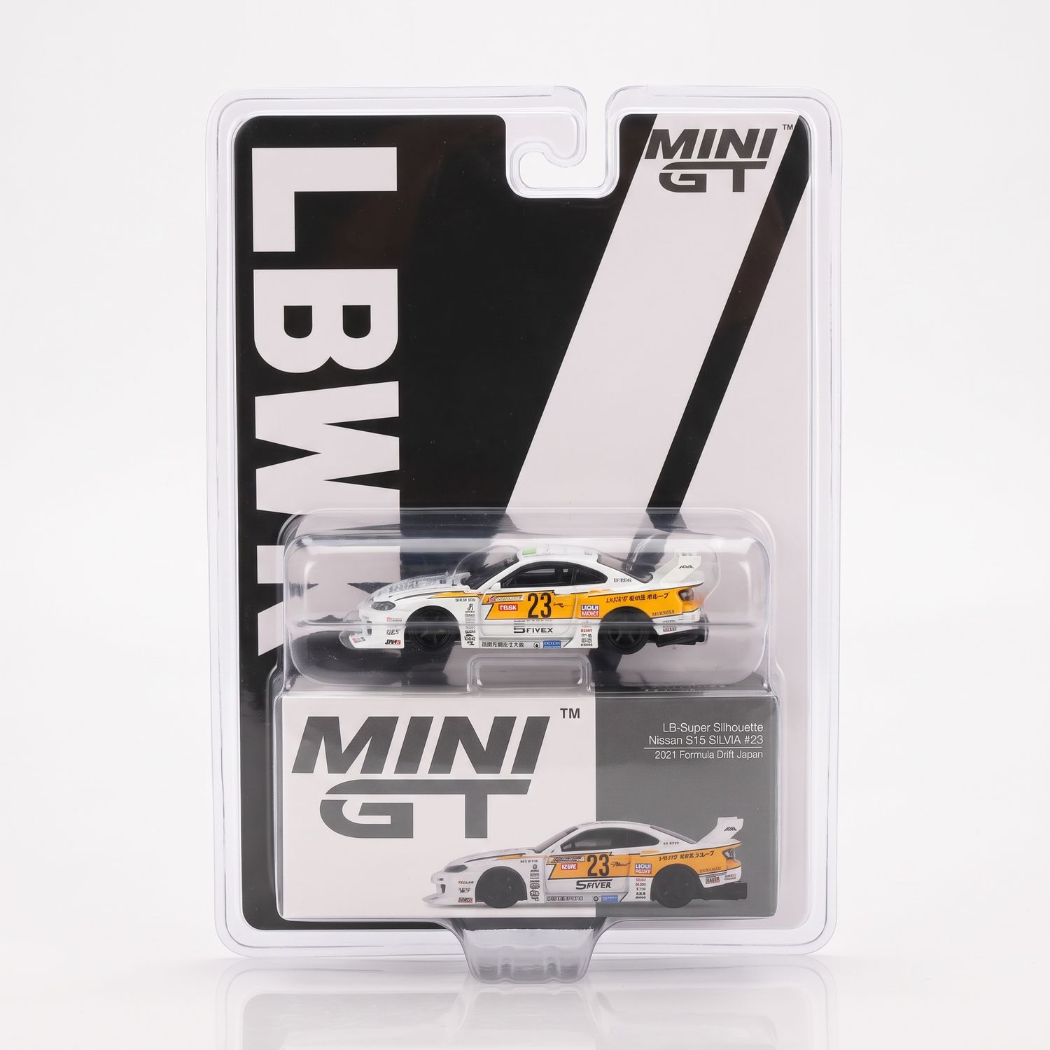 #434 MINI GT LB-Super Silhouette Nissan S15 SILVIA #23 2021 Formula Drift Japan Blister | Liberty Walk Store Exclusive