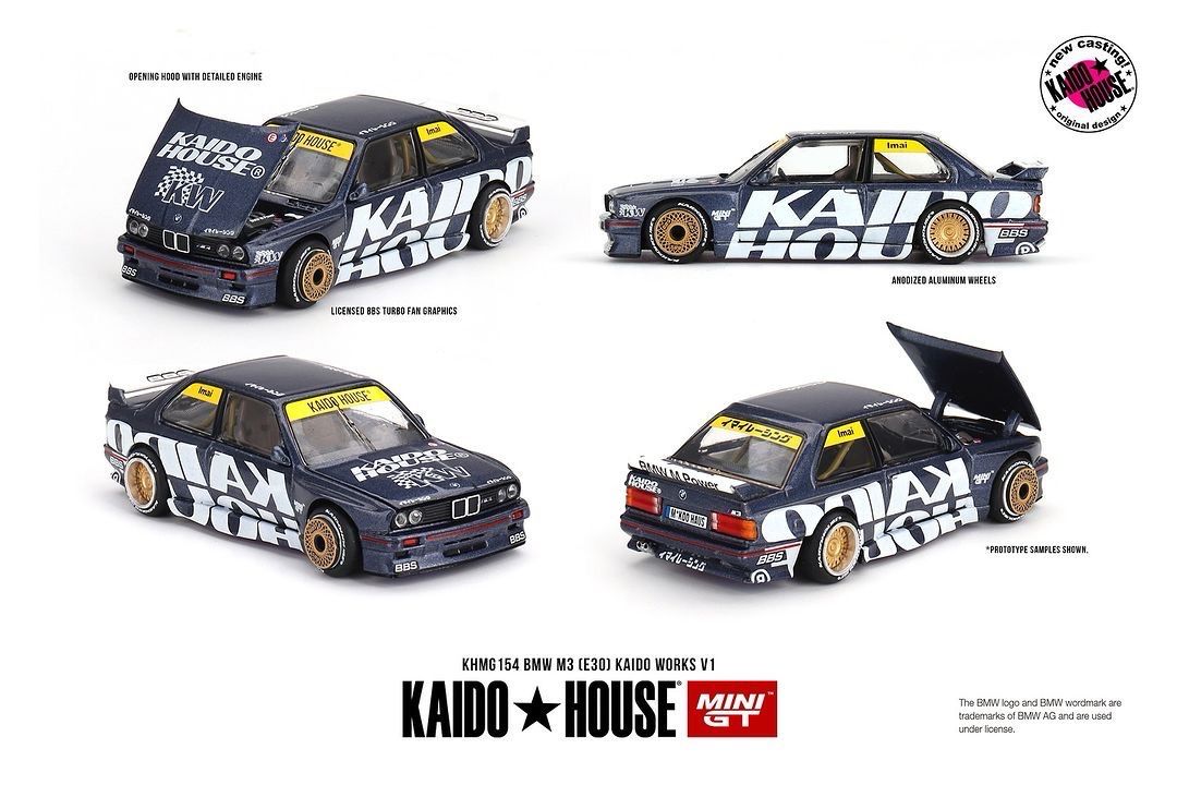 [UNSEALED] KAIDOHOUSE BMW M3 (E30) Kaido Works V1 (KHMG154)