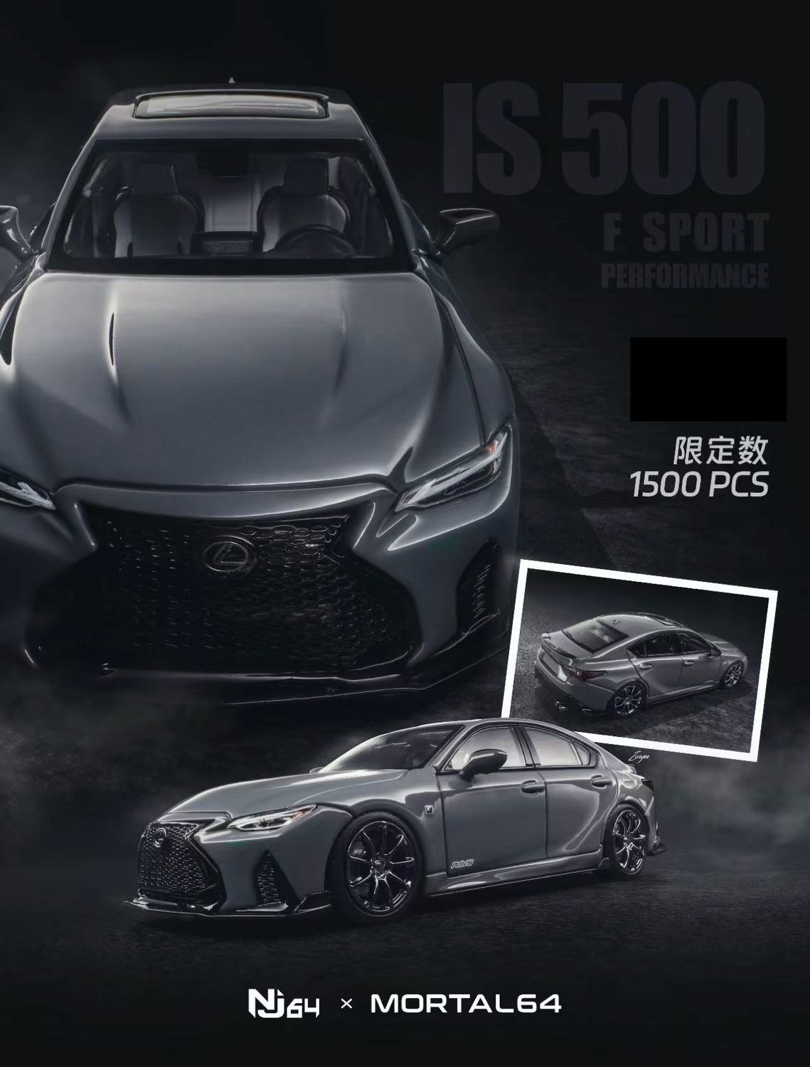 [PREORDER] Mortal Model x NJ64 Lexus IS500 F Sport Grey | Chance of Chase | 2026 Auto Passion Alliance