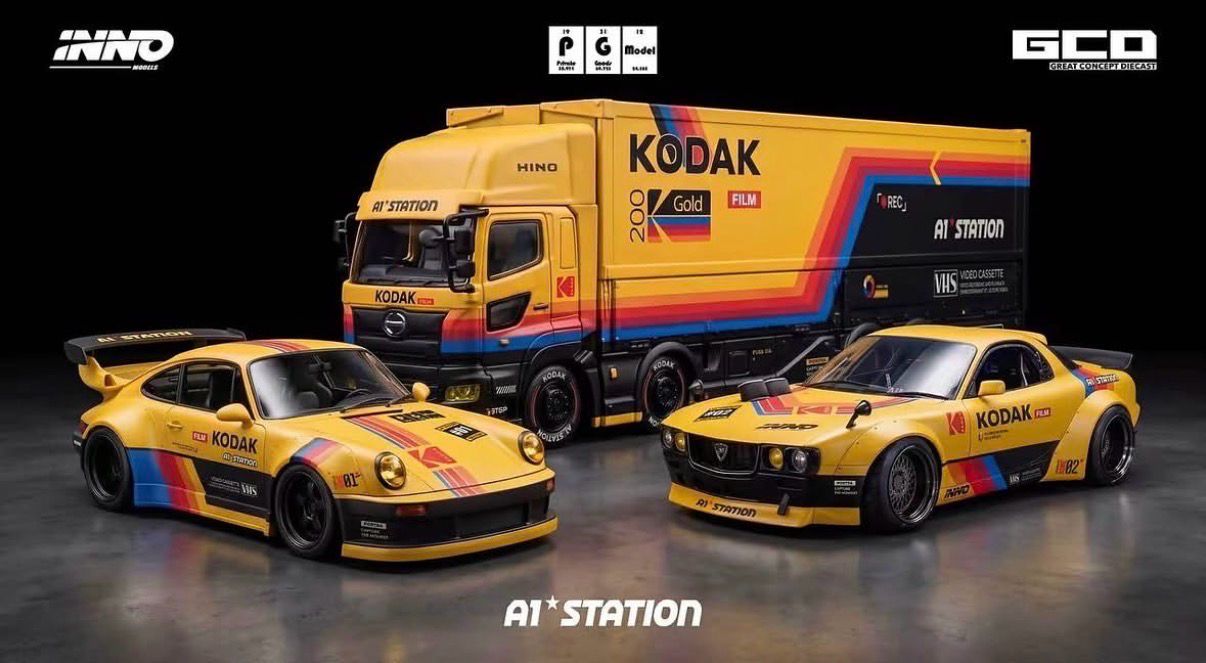 [PREORDER] GCD x PGM x INNO64 KODAK Livery Dinner Box Set Dinner Exclusive | 2026 Auto Passion Alliance