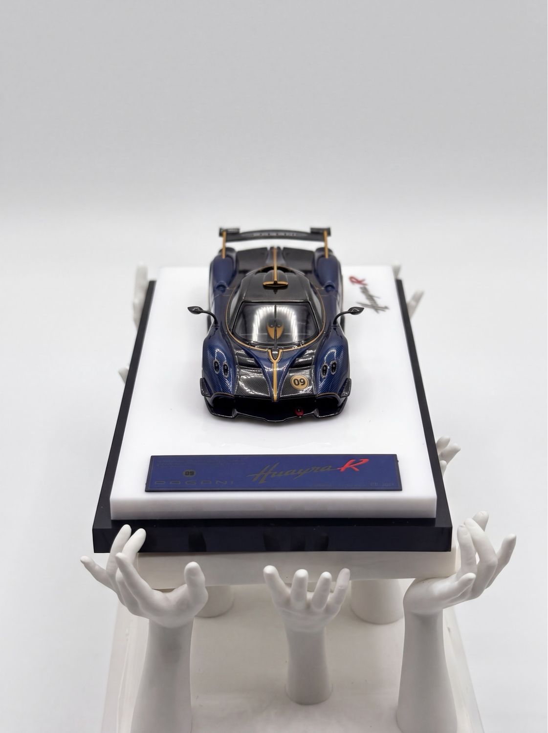 [PREORDER] DMY Model 1/64 Resin Pagani Huayra R Carbon Blue | Chance of Chase | 2026 Auto Passion Alliance