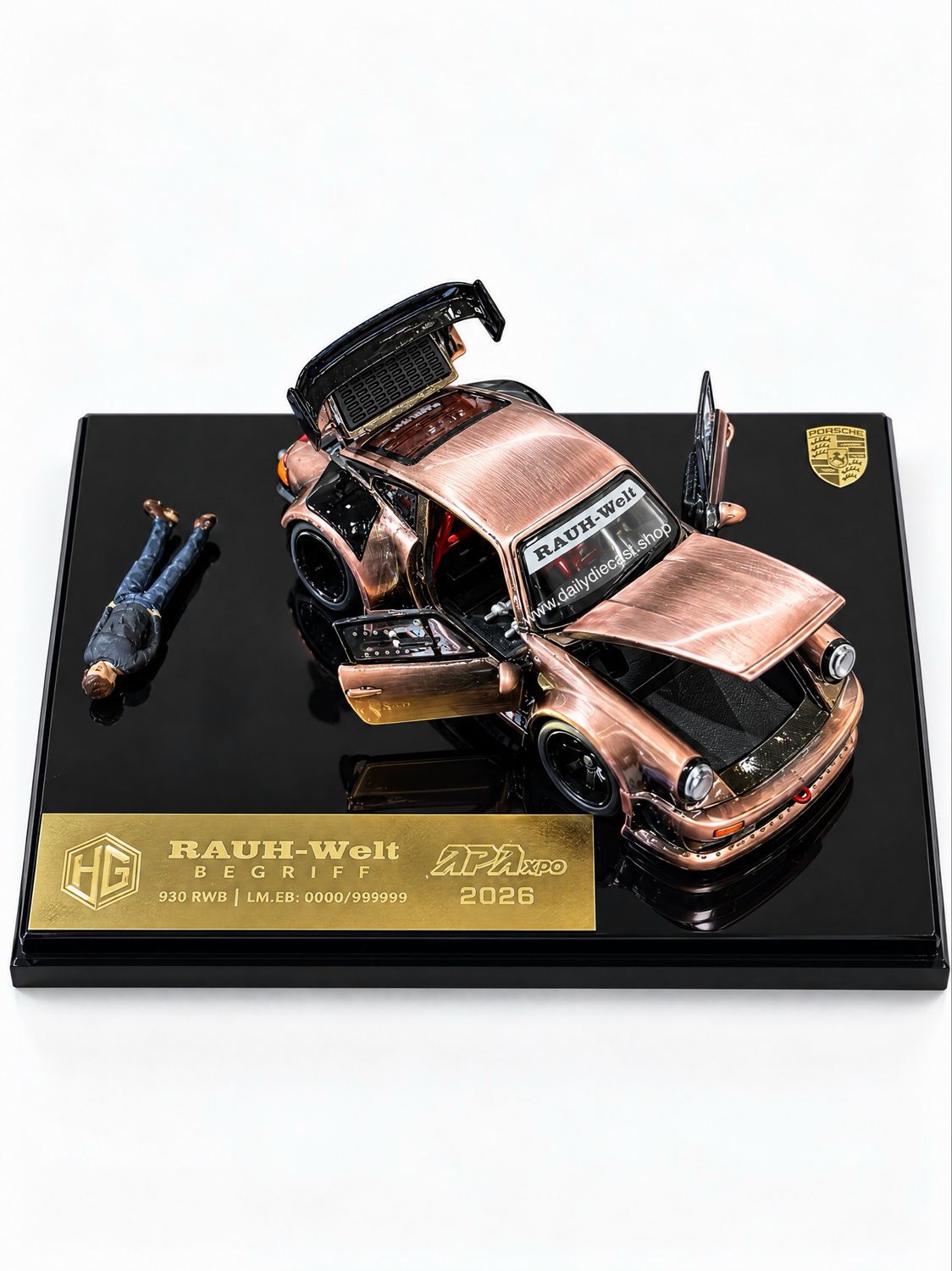 [PREORDER] HG Model RWB 930 Copper Finish w/ Figurine | 2026 Auto Passion Alliance