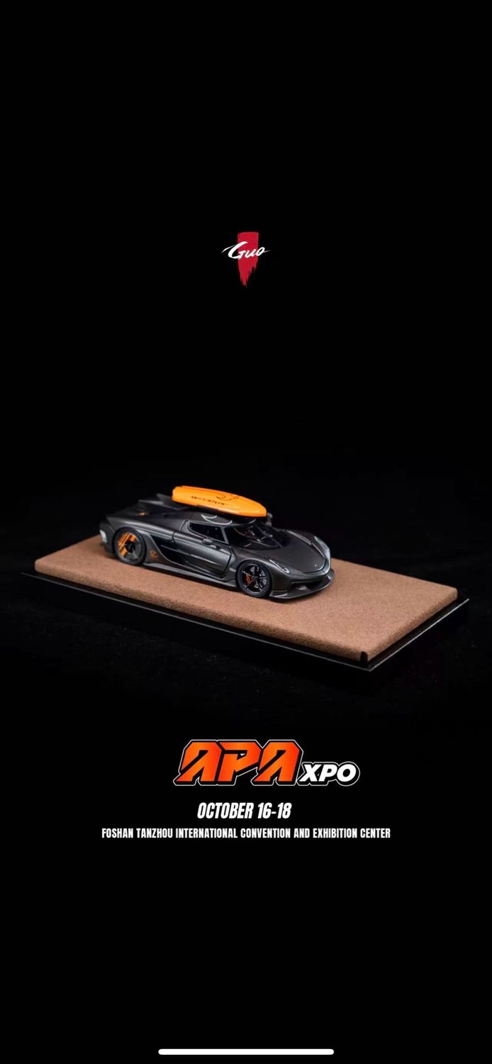 [PREORDER] GUO Model 1/64 Koenigsegg Jesko w/ Orange Roof Attachment | 2026 Auto Passion Alliance