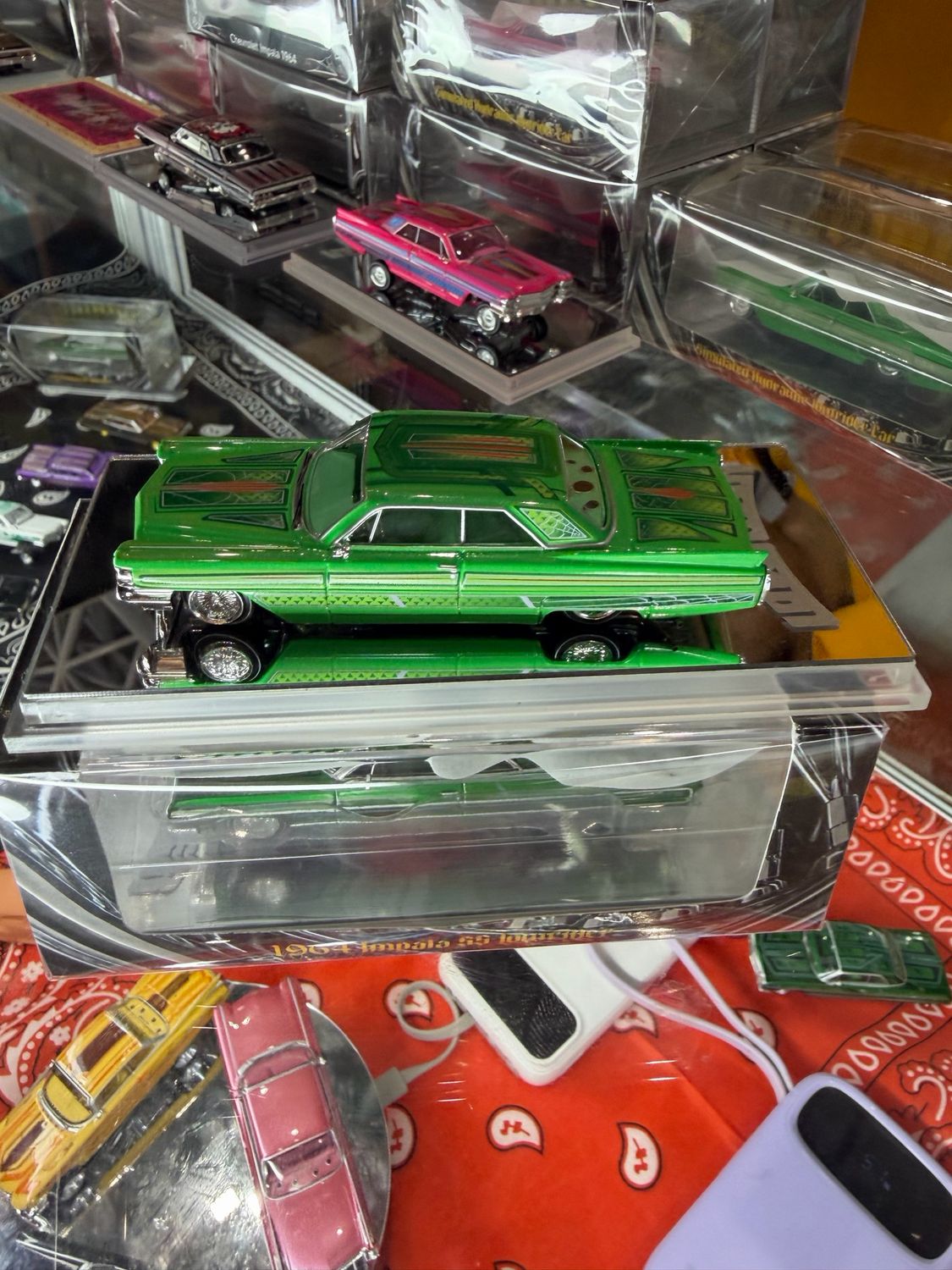 [PREORDER] 97M LOWRIDERS 1964 Chevy Impala SS Lowrider Green | 2026 Auto Passion Alliance