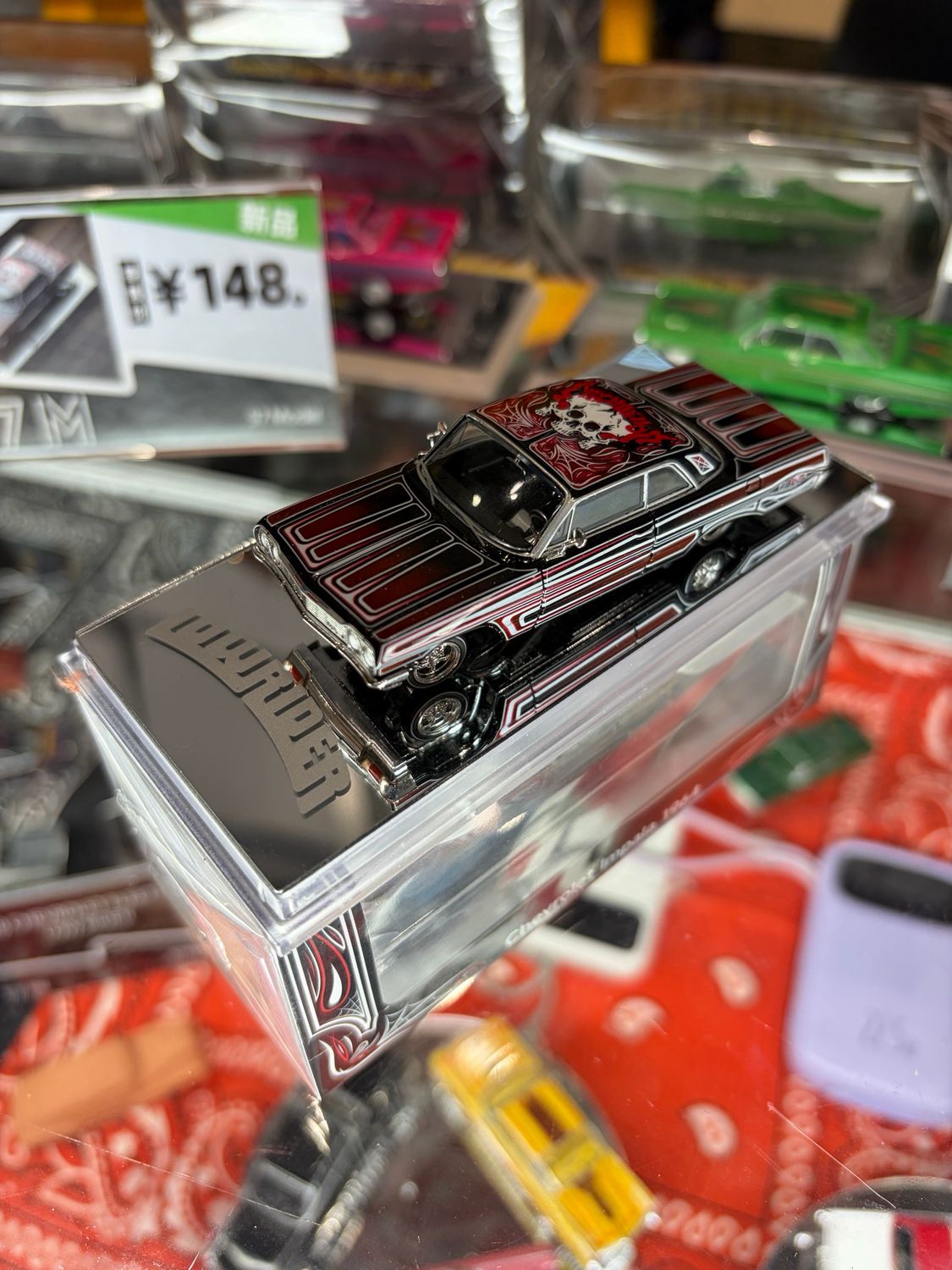 [PREORDER] 97M LOWRIDERS 1964 Chevy Impala SS Lowrider Burgundy Black | 2026 Auto Passion Alliance