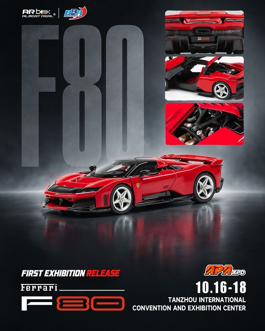 [PREORDER] Almost Real x BBR Ferrari F80 Rosso Corsa | 2026 Auto Passion Alliance