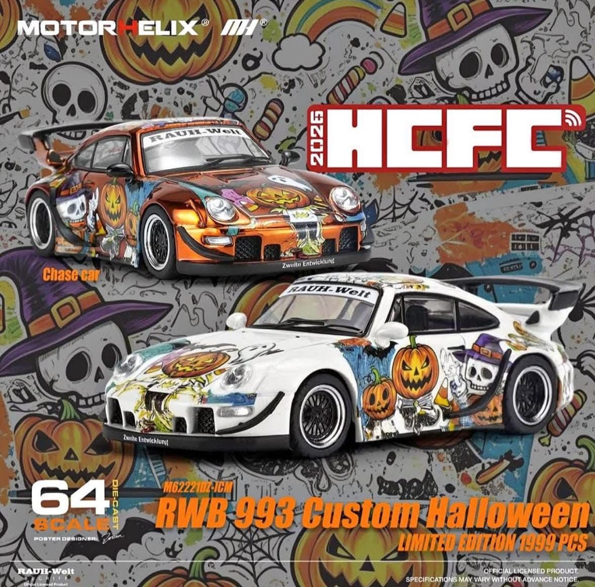[PREORDER] Motorhelix RWB 993 Custom Halloween | Chance of Chase | 2026 Hobby Culture Festival Hangzhou