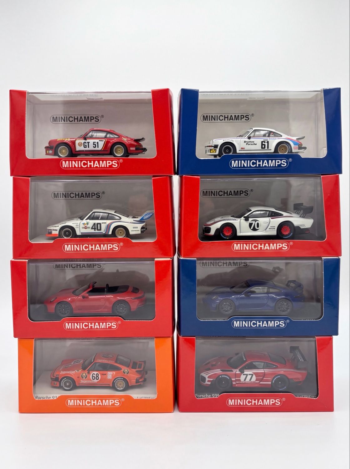 Minichamps 1/64 Porsche 911/934/935 Bundle of 8 | 2025 7-11 Taiwan Exclusive Minichamps 1/64 Porsche 911/934/935 Bundle of 8 | 2025 7-11 Taiwan Exclusive