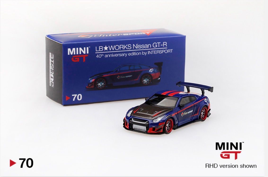 [UNSEALED] #70 MINI GT LB★WORKS Nissan GT-R (R35) Gudang Garam Intersport