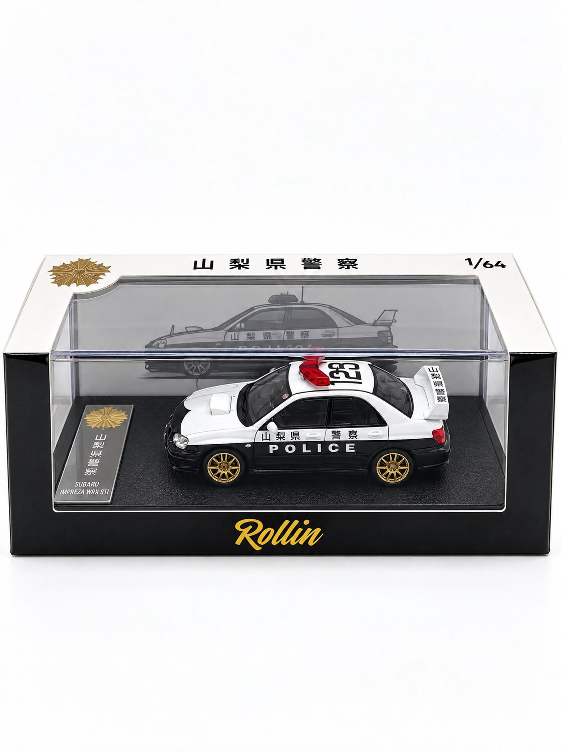 Rollin Model Subaru Impreza Japan Prefectural Highway Police #125 Rollin Model Subaru Impreza Japan Prefectural Highway Police #125