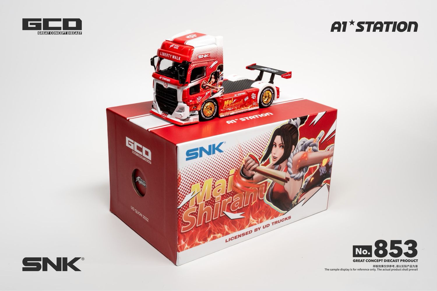 [PREORDER] GCD x SNK x LBWK LB Trucks UD QUON Trailer Head Custom“Mai Shiranui” Livery | 2026 Hobby Culture Festival China