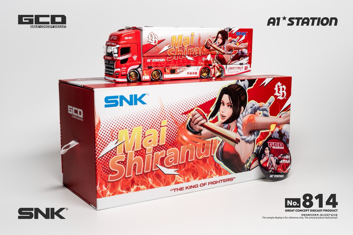 [PREORDER] GCD x SNK x LBWK Fuso Super Great Container Truck “Mai Shiranui” Livery | 2026 Hobby Culture Festival China