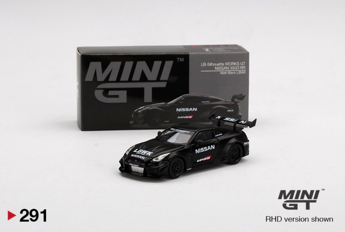 #291 MINI GT LB-Silhouette WORKS GT NISSAN 35GT-RR Ver.2 Matt Black LBWK #291 MINI GT LB-Silhouette WORKS GT NISSAN 35GT-RR Ver.2 Matt Black LBWK
