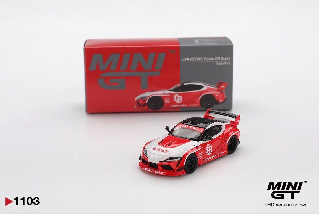 #1103 MINI GT LB★WORKS Toyota GR Supra Red