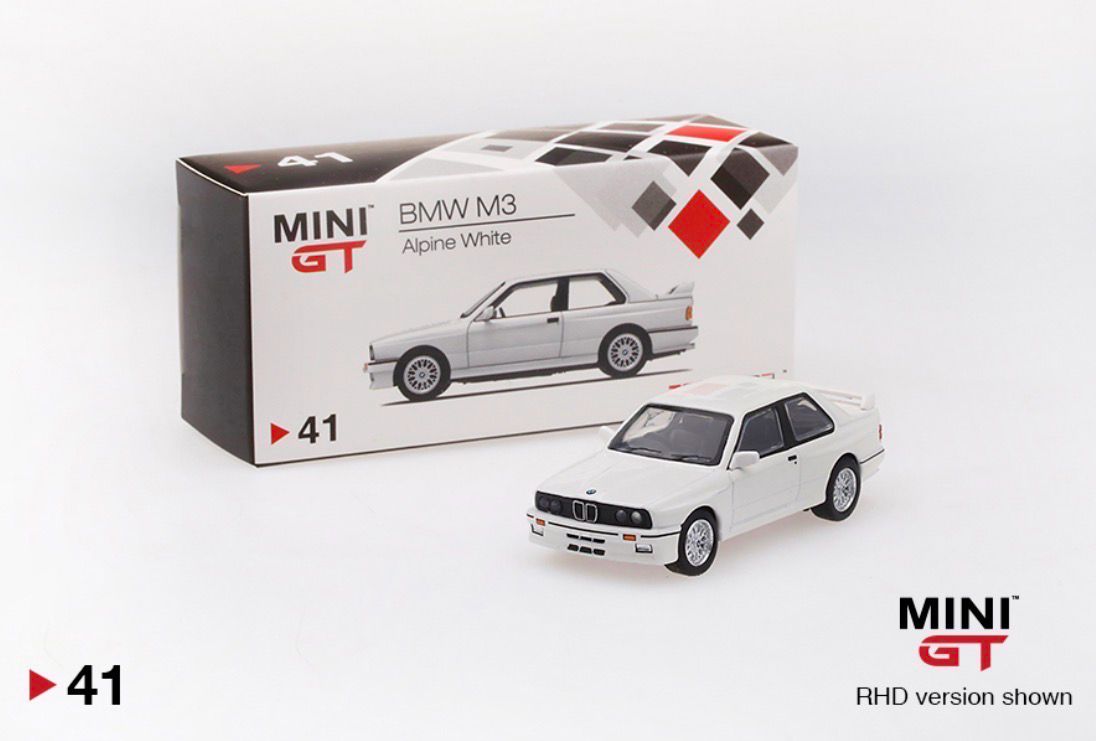 #41 MINI GT BMW M3 (E30) Alpine White