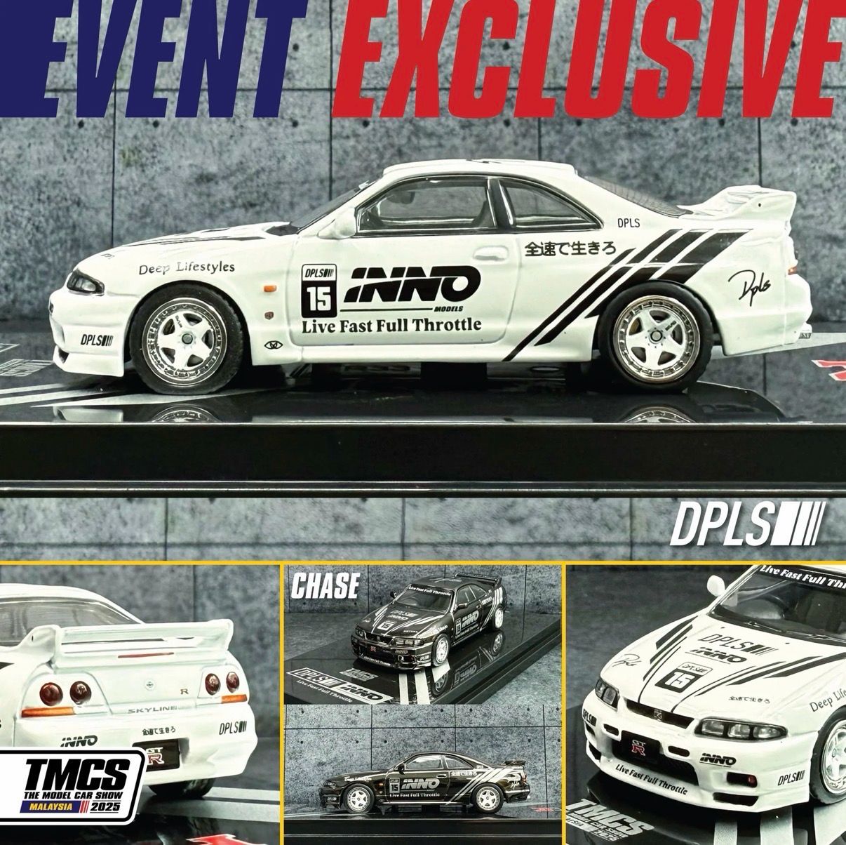 INNO64 x DPLS Nissan Skyline R33 GT-R White | Chance of Chase | 2025 The Model Car Show Malaysia