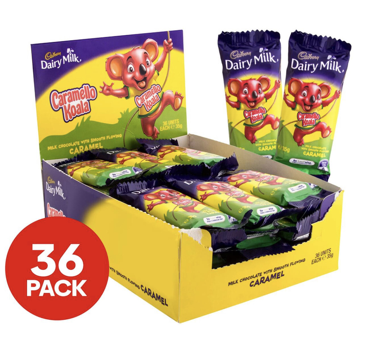 36 x Cadbury Caramello Koala 35g