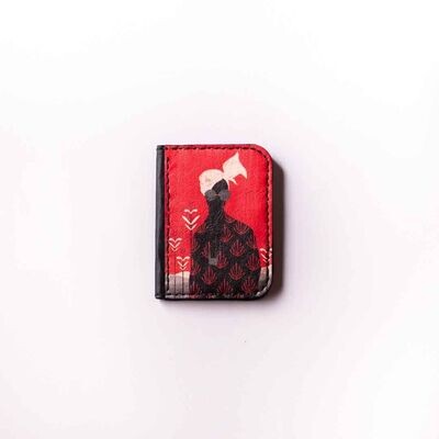 Printed Leather wallet  " stylish  woman"