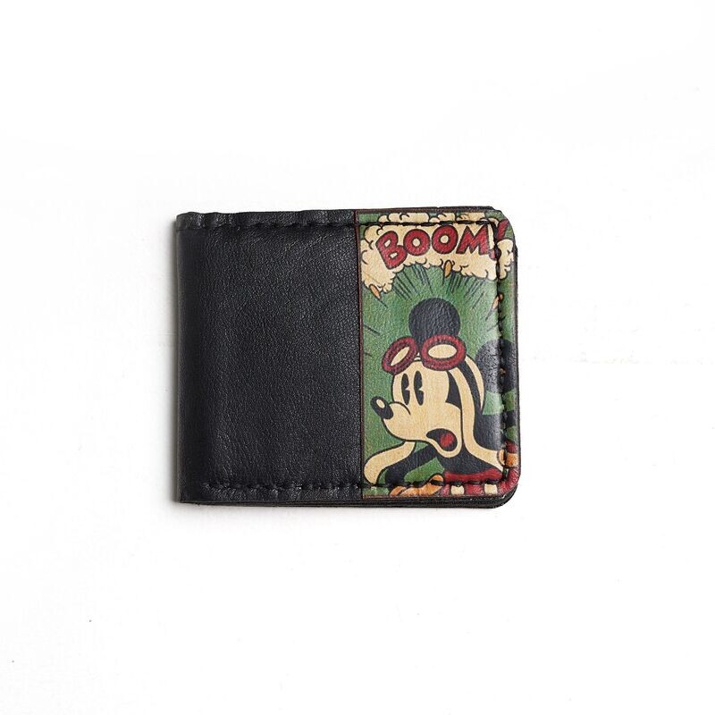 Printed leather wallet " Mickey mouse "