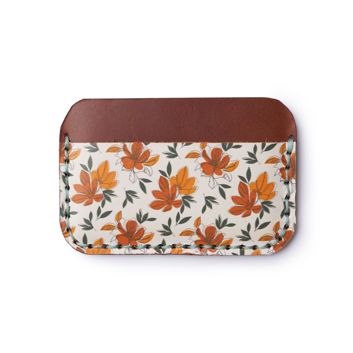 Printed Leather Card Holder - Havan