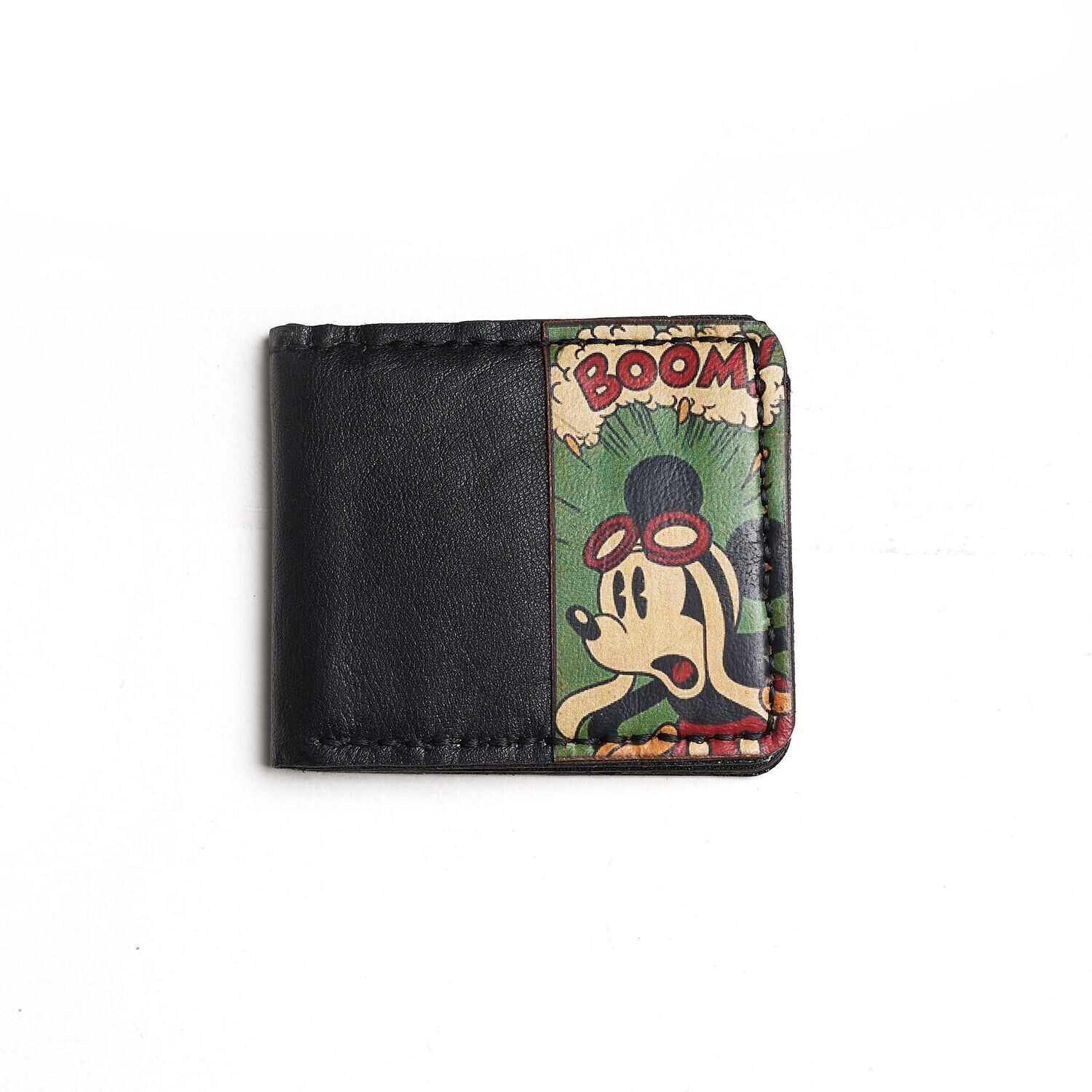 Printed leather wallet " Mickey mouse "