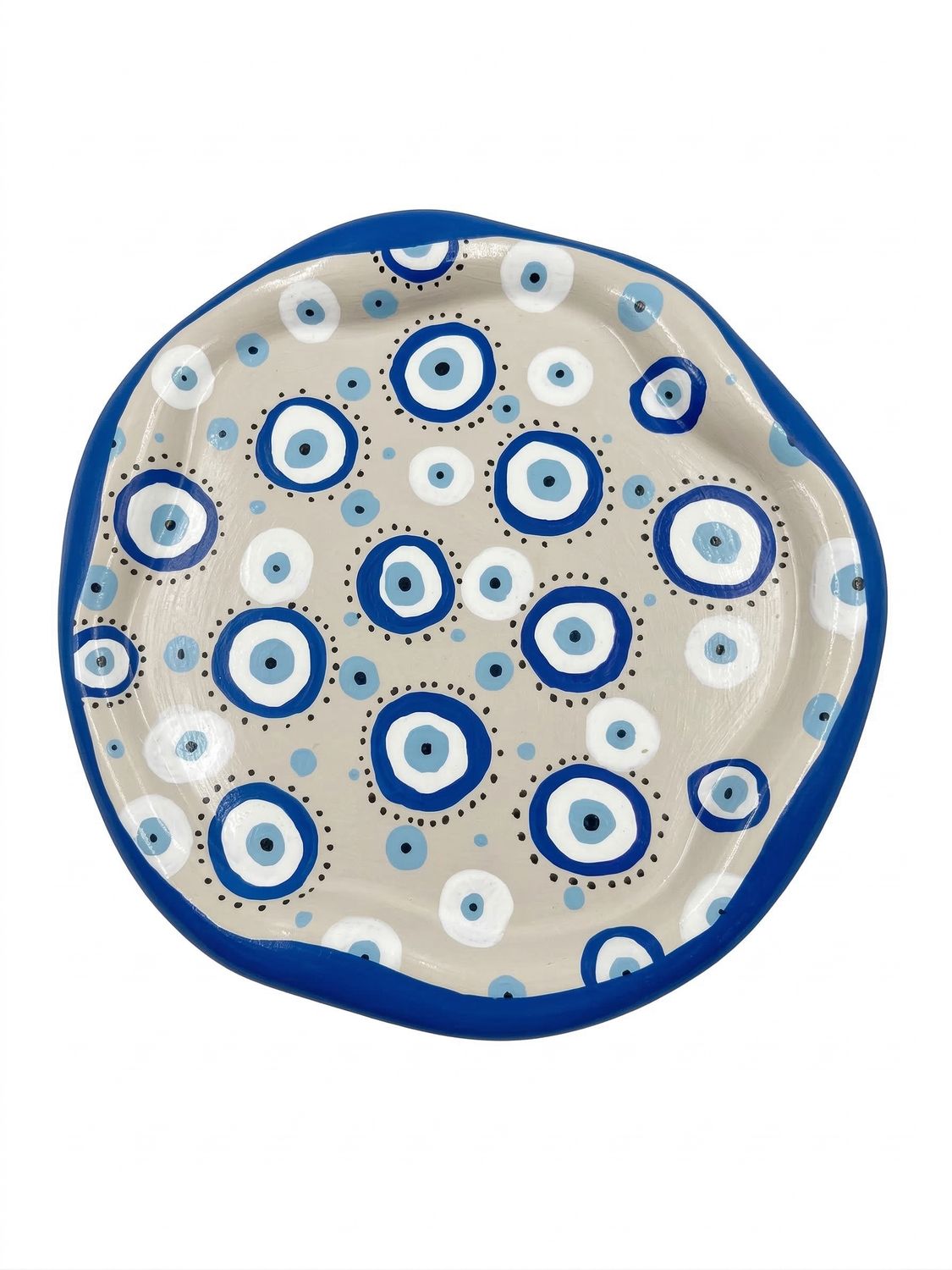 The Hand-Painted Evil Eye Plate