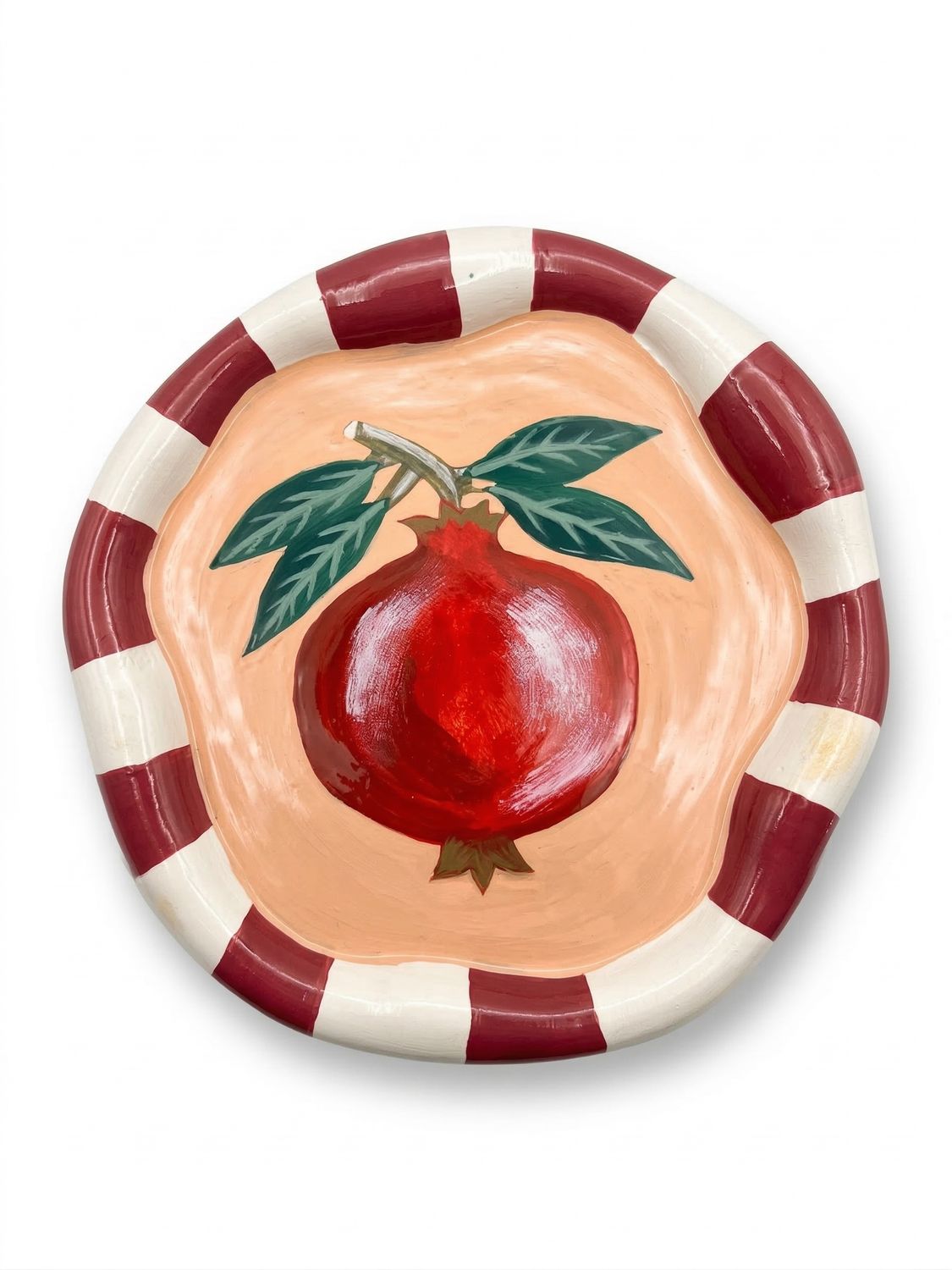 The Hand-Painted Pomegranate Plate