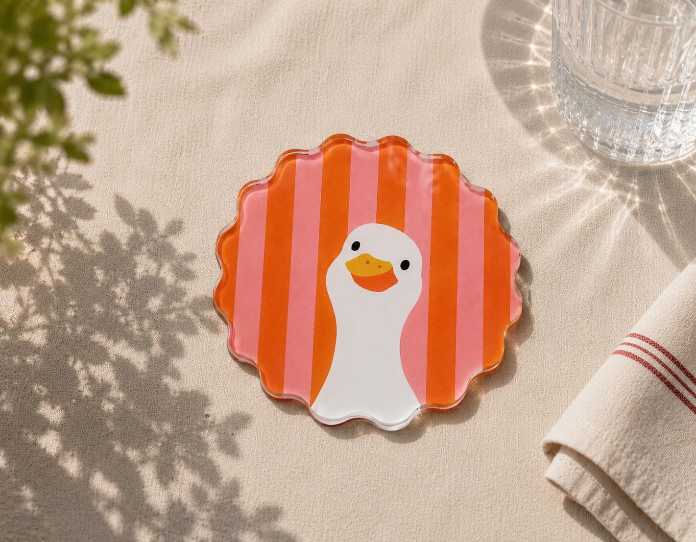 Happy Duck — Acrylic Coaster