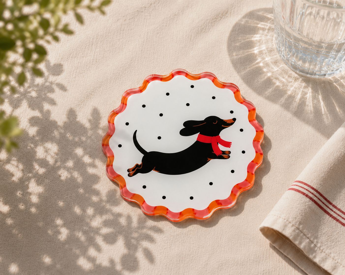 Dancing Dog — Acrylic Coaster