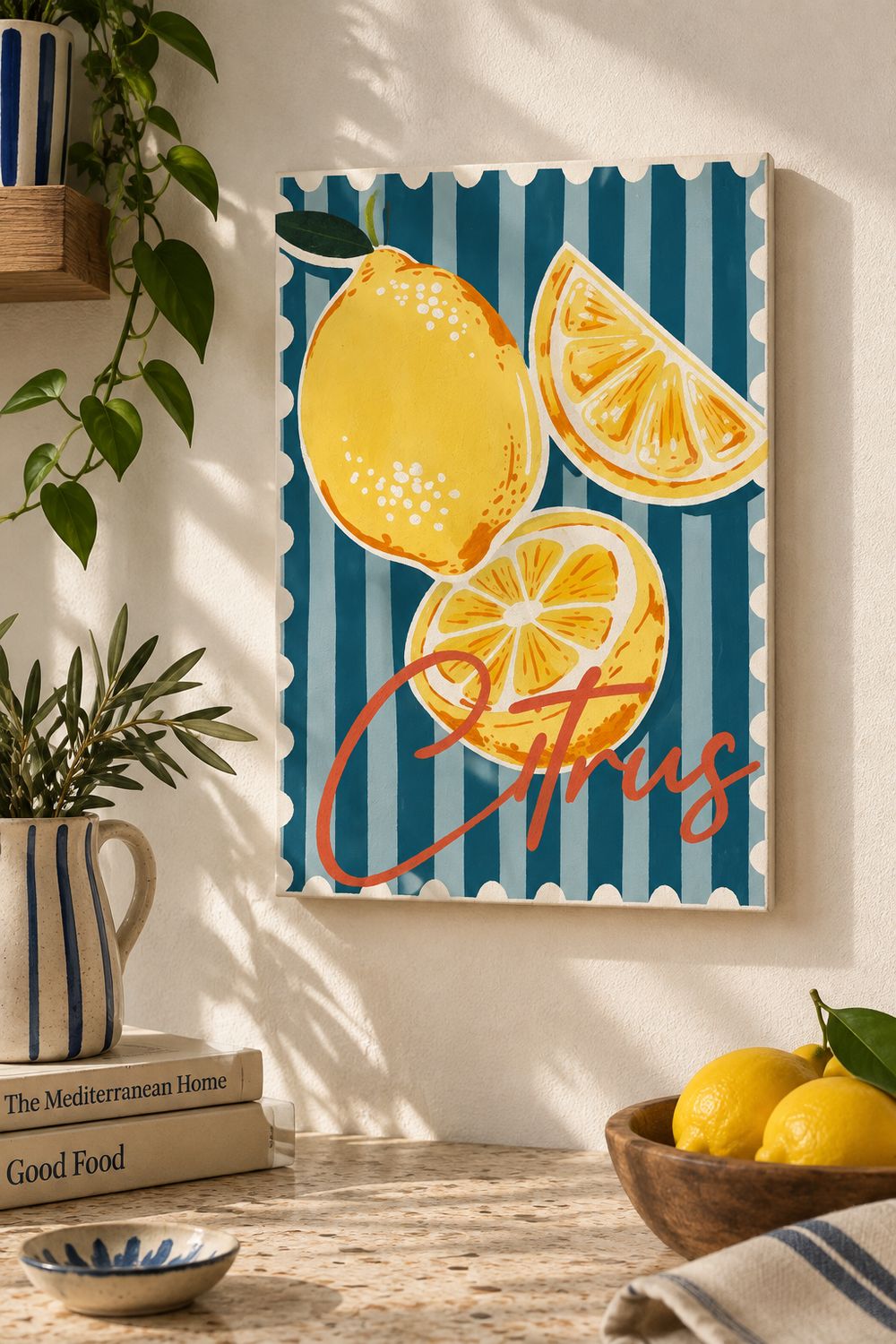 Citrus Crush Hand-Painted Artwork