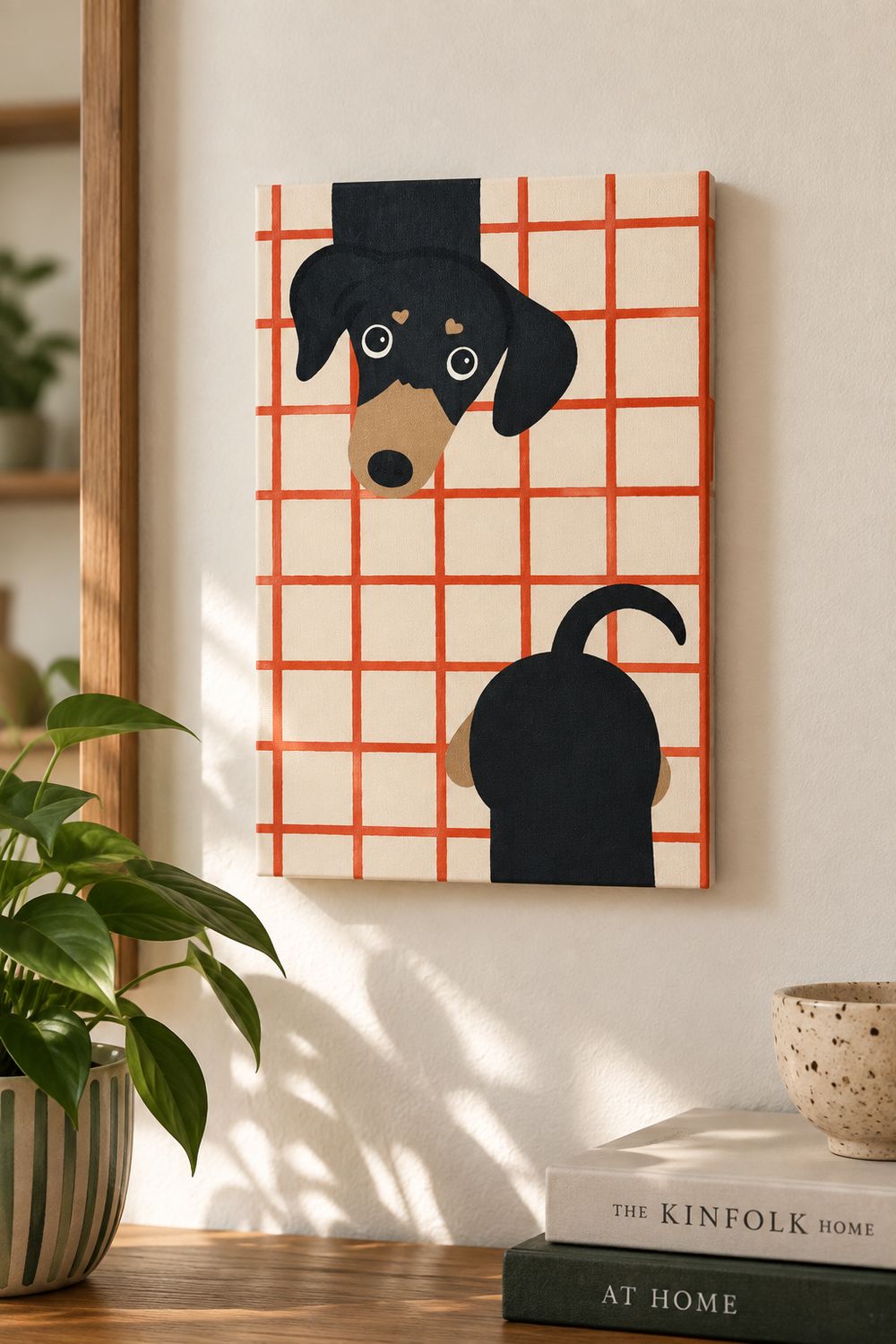 Puppy Love Hand-Painted Artwork