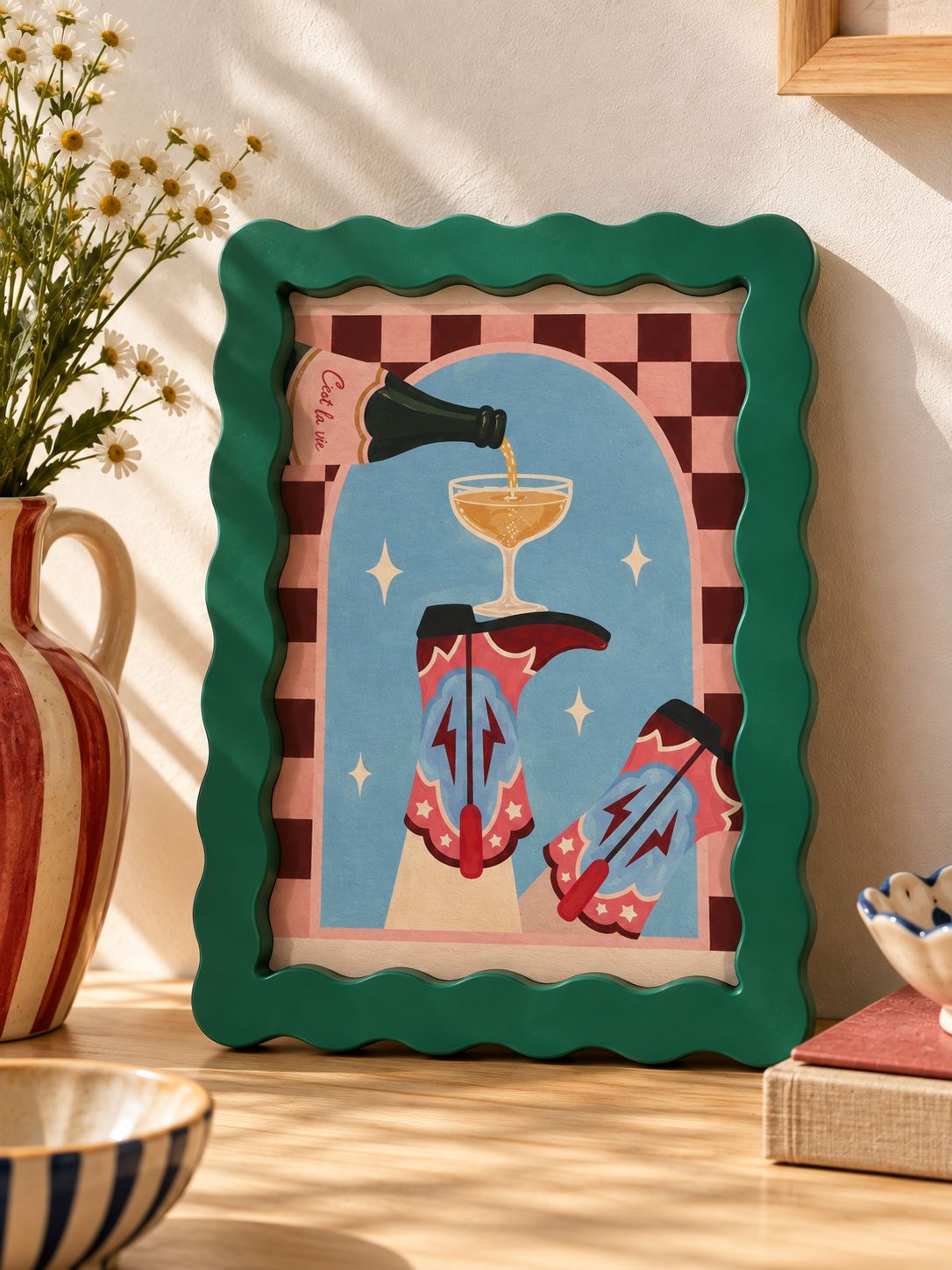 C’est la Vie Wooden Frame