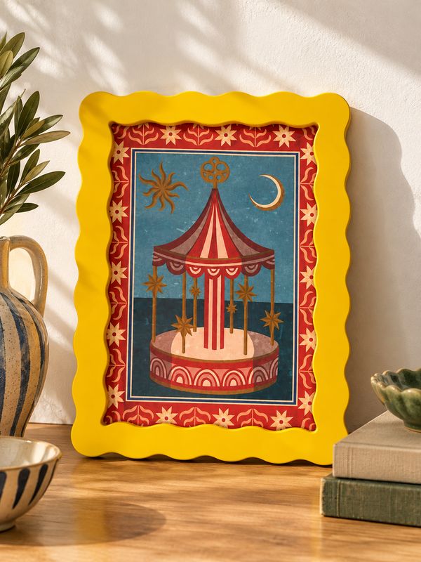 Midnight Carousel Wooden Frame