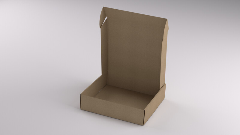 Caja Cartón 35x35x10 Automontable con Tapa Personalizable